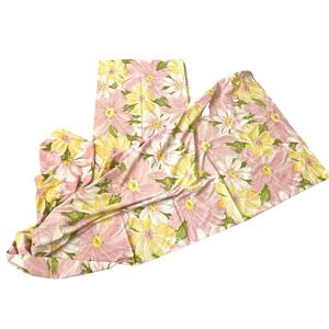 2 MCM Cannon Royal Family Queen Flat Sheets Floral No Iron Percale 90" x 115"